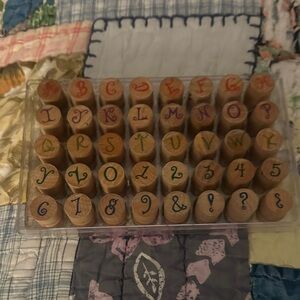 Alphabet and Number Stamp Set